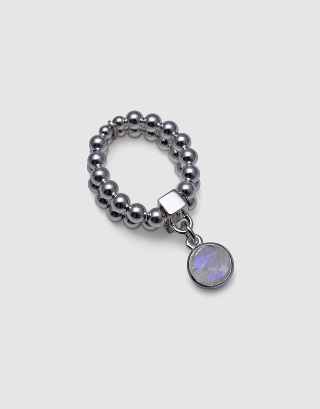 Von Treskow - Double Stretchy Ring With Moonstone