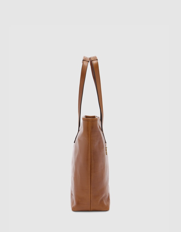 Florence - The Beatrice Tan Leather Tote Work Bag