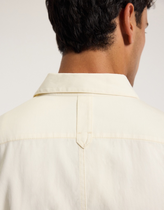 Calibre - Relaxed Stitch Detail Overshirt Cream