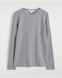 COS - Ribbed Jersey Long-Sleeved Top