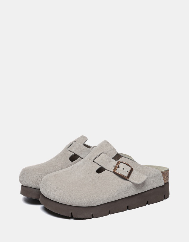 EVERAU - EverAU Ugg Brooklyn Platform Cow Suede Upper Clogs