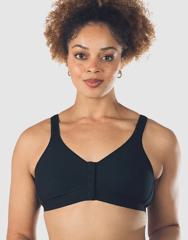 Royce Lingerie - Comfi Cotton Wirefree Press Stud Front Open Bra