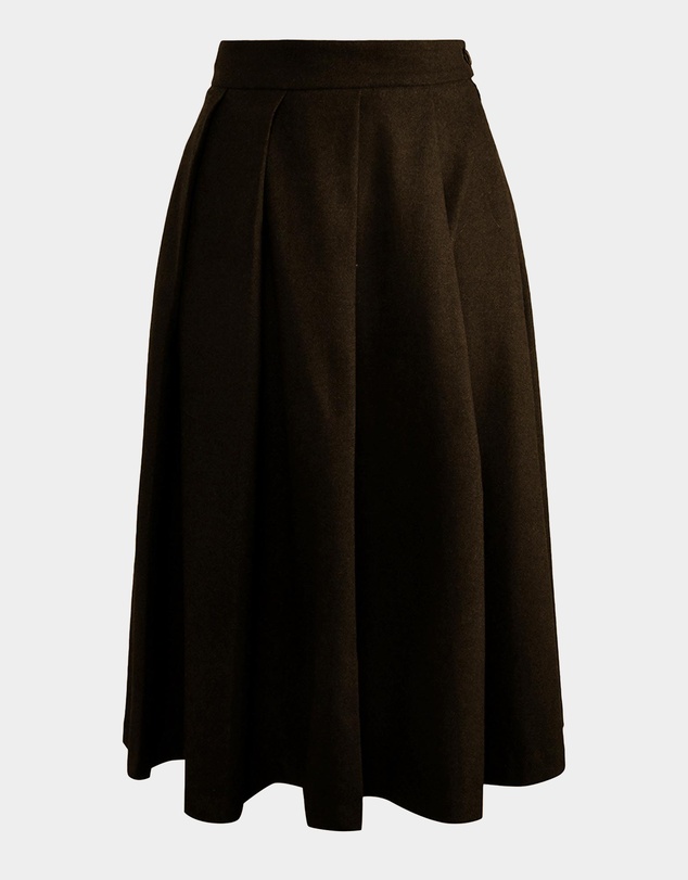 Forcast - Ryan Pleated Midi Skirt
