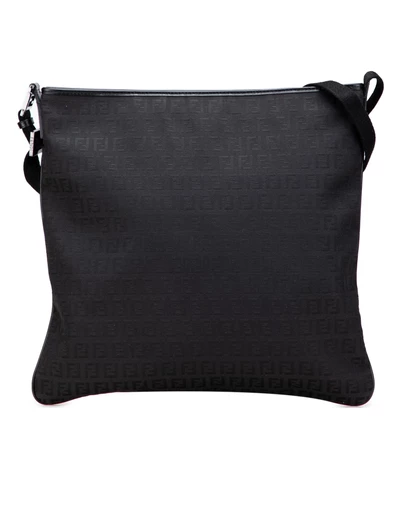Fendi - Pre-Loved Zucchino Canvas Crossbody