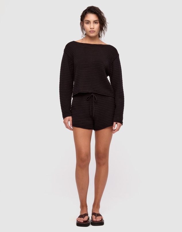 Zulu & Zephyr - Cotton Lattice Knit Shorts