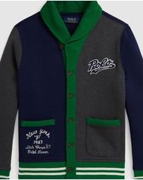 Polo Ralph Lauren - Logo Color-Blocked Fleece Cardigan - ICONIC EXCLUSIVE - Teens