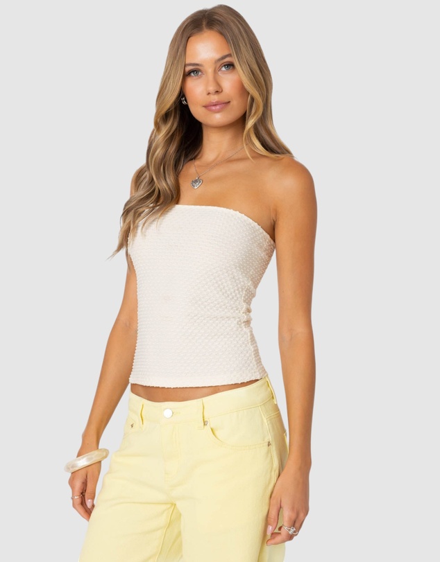 EDIKTED - Albina Textured Tube Top