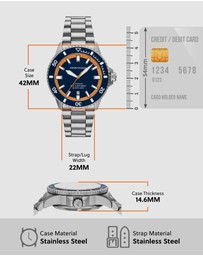 Emporio Armani - Silver Tone Analogue Watch