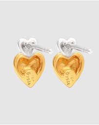 Elli Jewelry - Earrings Stud Heart 925 Sterling Silver
