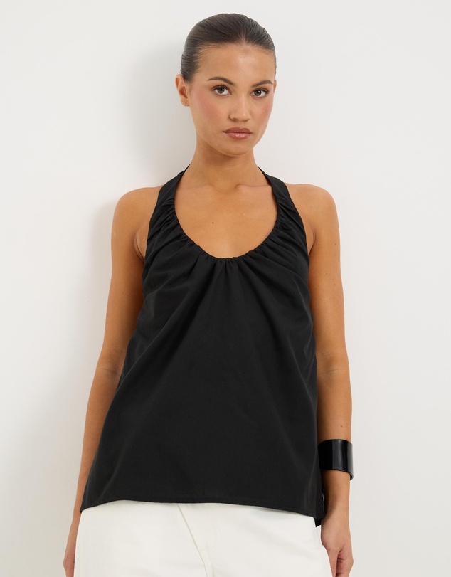 Calli - Halle Gathered Halter Top