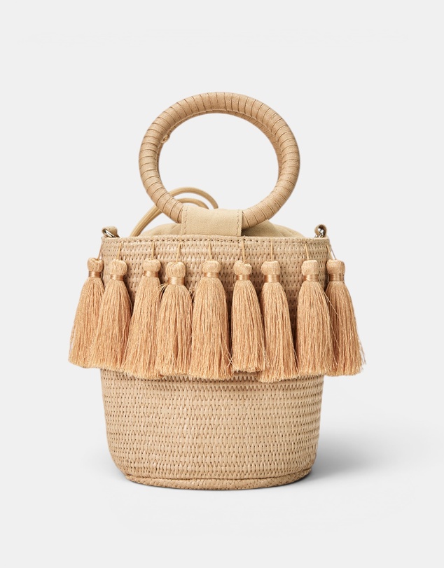 GUESS - Straw Bucket Bag
