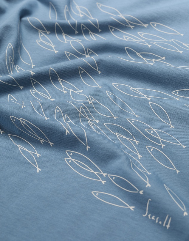 Seasalt - Seasalt Cornwall Blue Midwatch T-Shirt