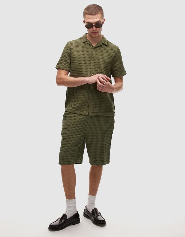 Topman - Textured Grid Check Co-ords