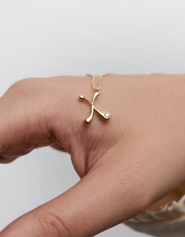 PDPAOLA - Initial 2026 X Pendant Necklace