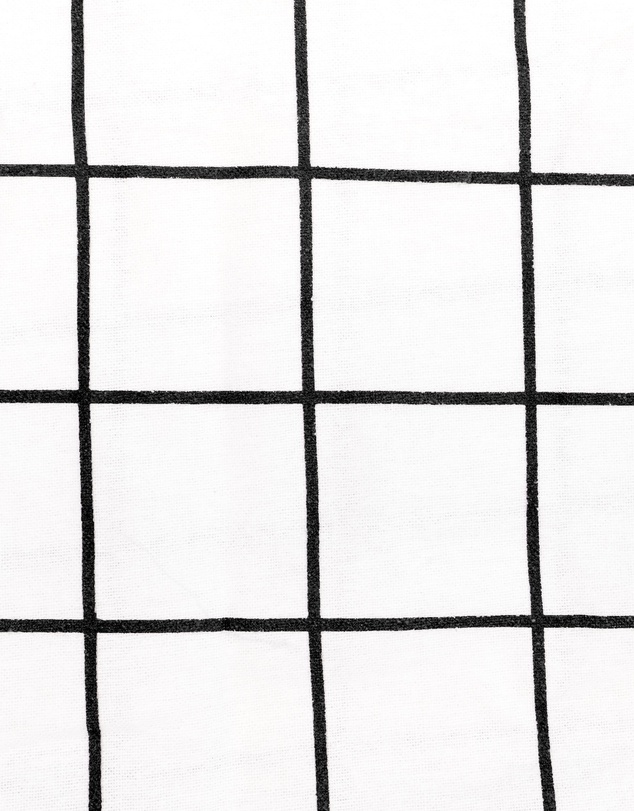 Bambury - Grid Black Flannelette Quilt Cover Set