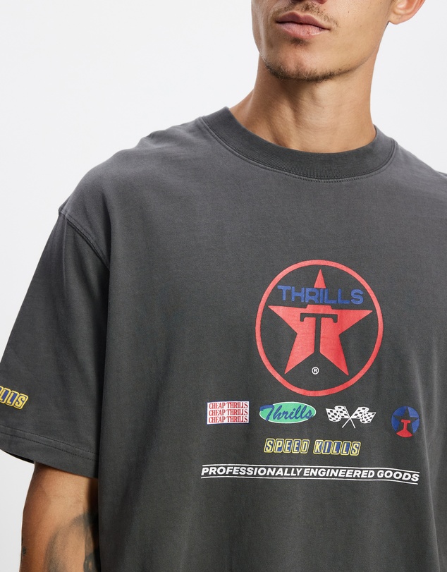 Thrills - Super Charged Box Fit Oversize Cropped Tee