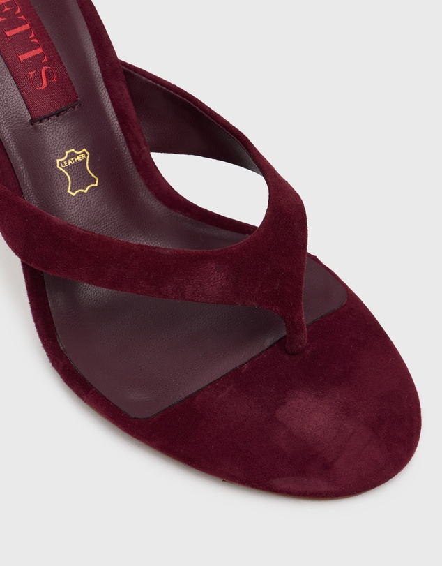 Betts - Ruby Leather Thong Mule Sandals