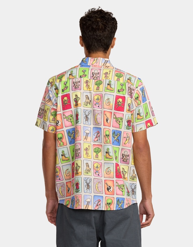 RVCA - Mens KSl Tarjeta Short Sleeve Shirt