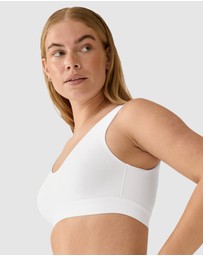 Naturana - Back & Side Smoothing Wirefree Crop Top Bra