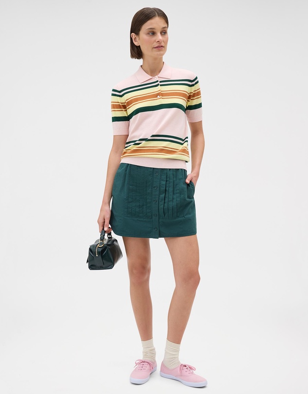 Oroton - Multi Stripe Knit Polo