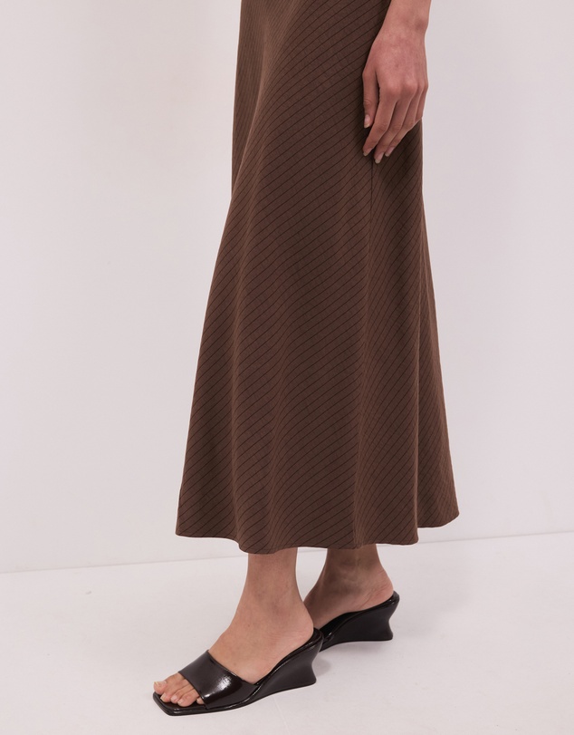 Calli - Andy Pinstripe Scoop Neck Dress