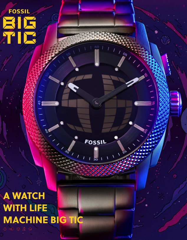 Fossil - Machine Black Analogue-Digital Watch