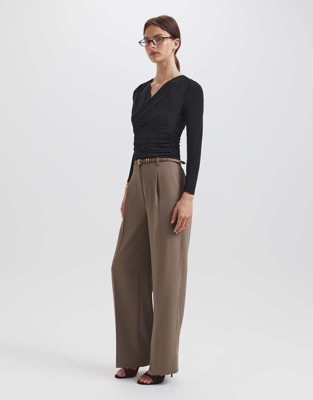 SABA - Serafina Wrap Long Sleeve Top