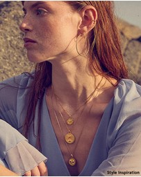 Rachel Jackson - Shimmering Sun Oversized Hoop Earrings Gold