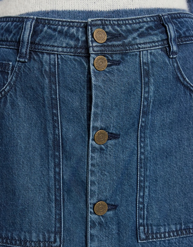 Marcs - Paolo Button Front Denim Skirt