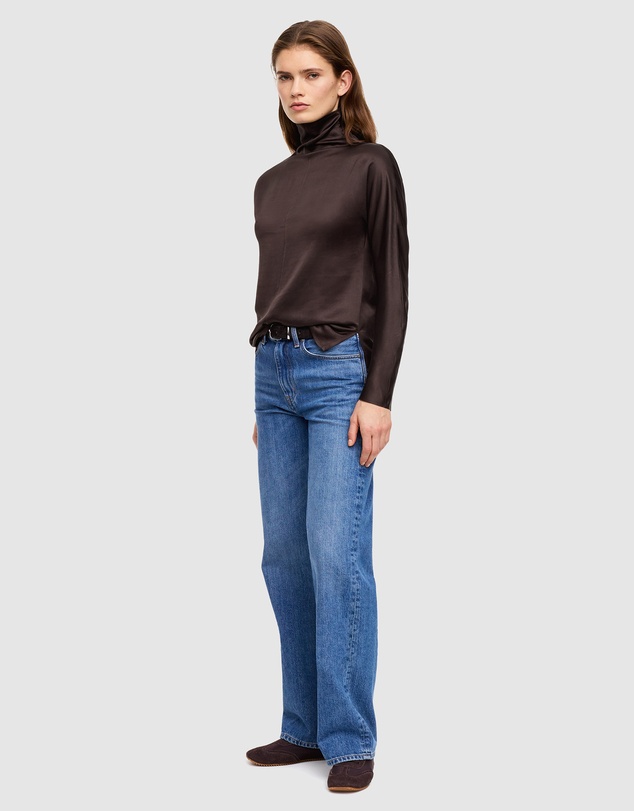 ARKET - Mock-Neck Satin Top