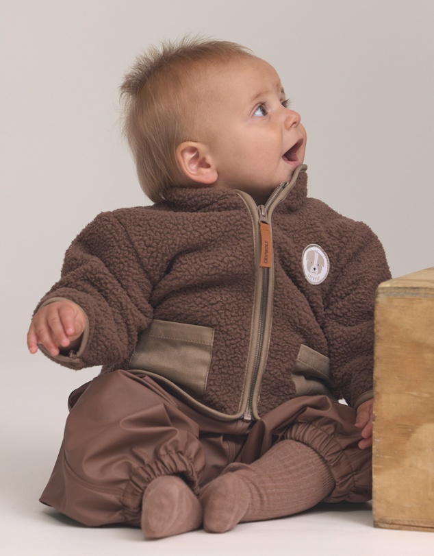 Crywolf - BABY SHERPA JACKET Pinecone