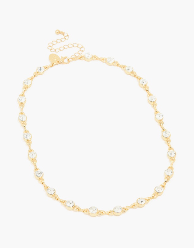 Lovisa - Gold Plated Diamante Circles Necklace