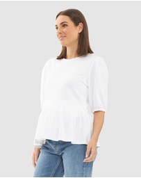 Ripe Maternity - Nadia Peplum Top
