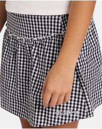 Billabong - Girls 6 to 16 Gingham Crush Mini Skirt