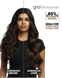 ghd - chronos max™ Wide Plate Hair Straightener in Black