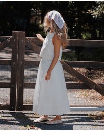Petal & Pup - Heather Maxi Skirt Set - White