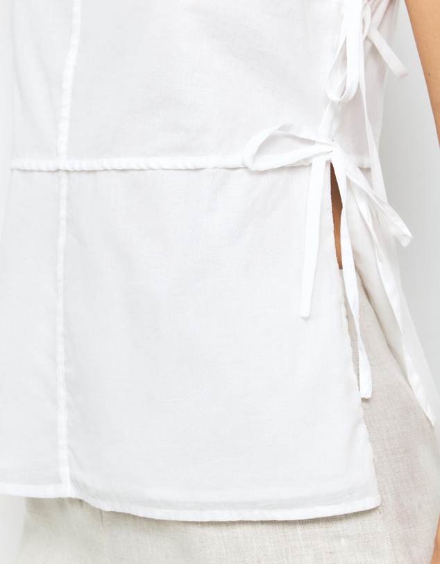 AERE - Grace Panel Tie Side Top