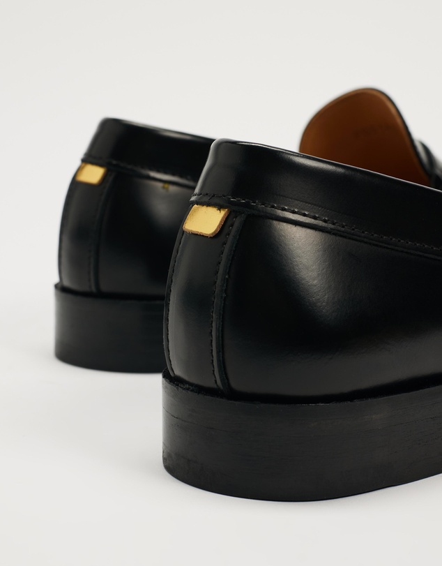 Alohas - Rivet Leather Loafers - Women's