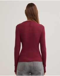 Witchery - High Neck Long Sleeve Top
