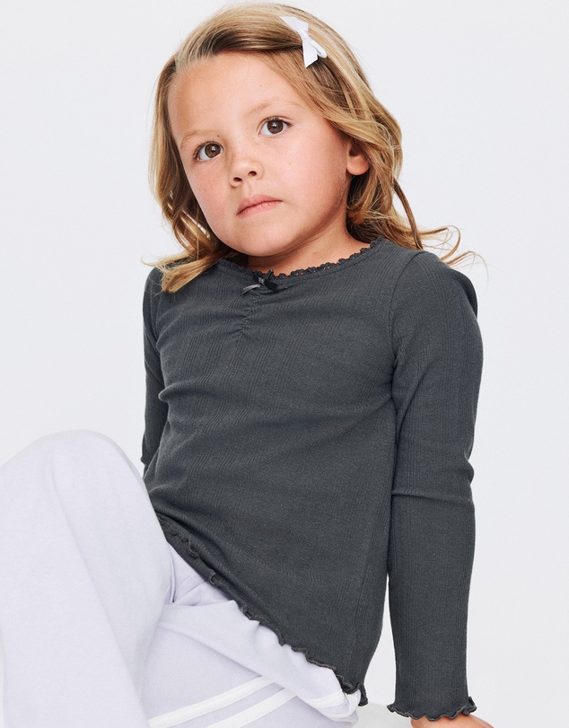 Cotton On Kids - Jade Ruched Long Sleeve Top