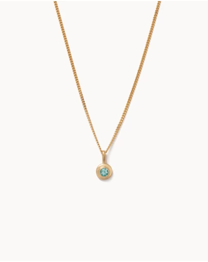 Kirstin Ash - Birthstone Necklace September London Blue Topaz