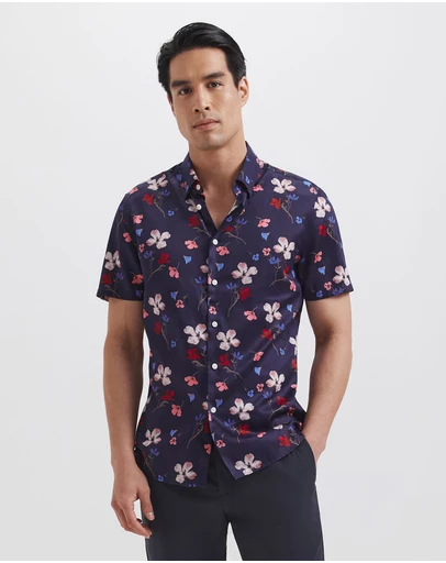 SABA - Jean Luc Short Sleeve Print Shirt