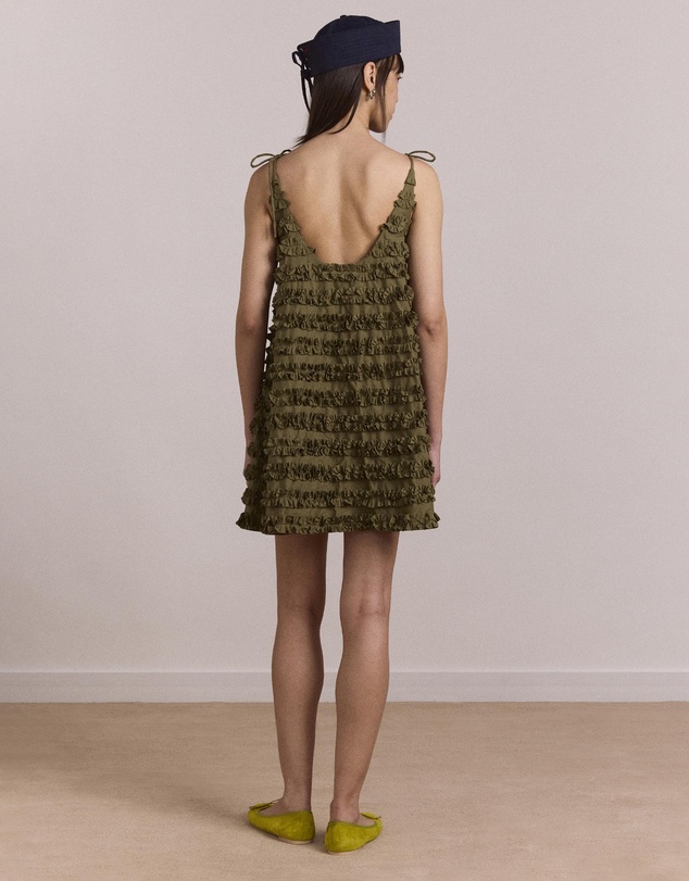 Damson Madder - Leili Ruffle Mini Dress