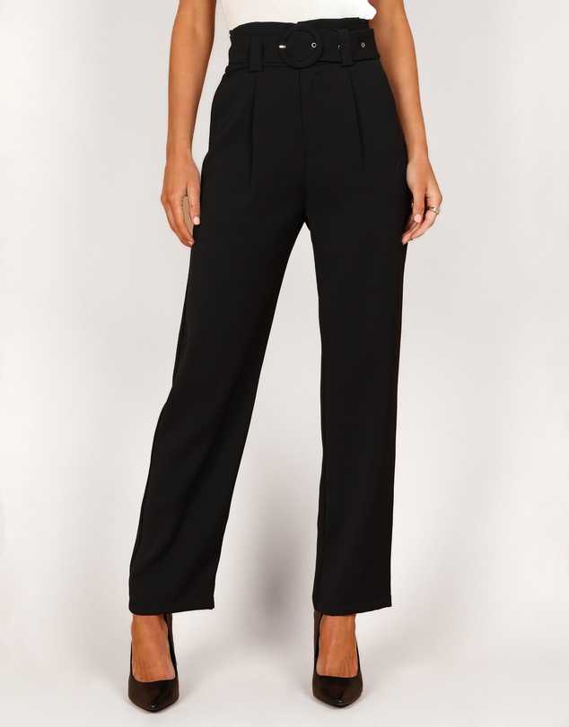 Petal & Pup - Kristina High Waisted Pants - Black