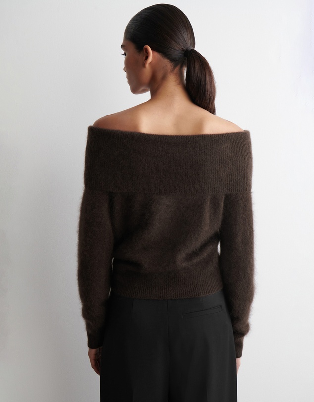 COS - Off-The-Shoulder Merino Wool Jumper