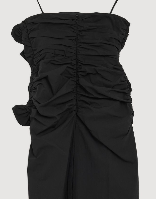 Revibe - Repaired Shona Joy Campbell Ruffle Side Split Maxi Dress - AU 10