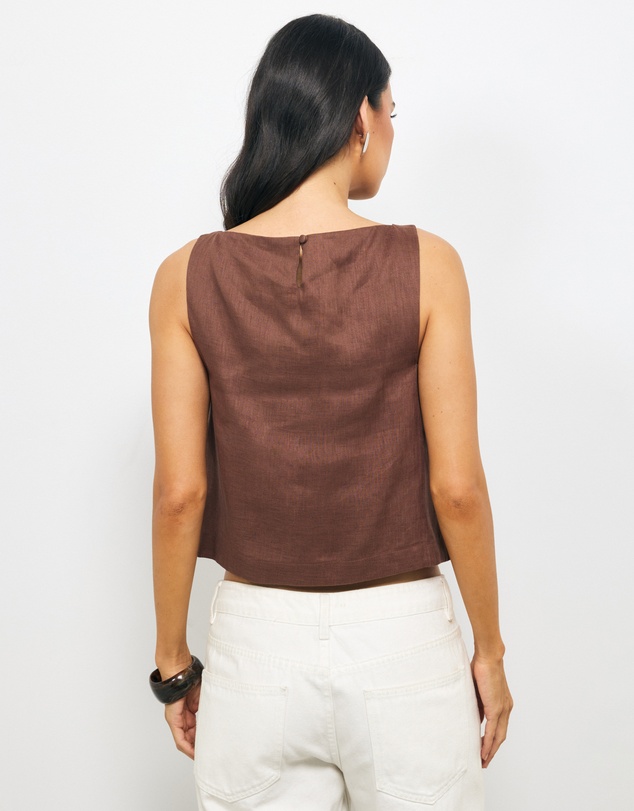 AERE - Thea Linen Tank Top