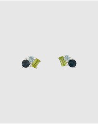 Von Treskow - Gemstone Triplet Cluster Studs II