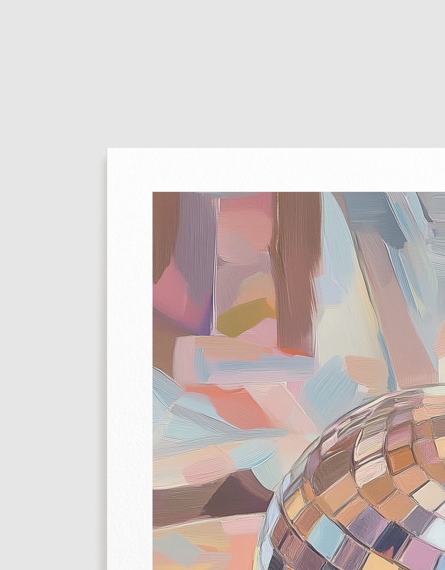Olive et Oriel - Pastel Disco Ball by Melloi Art Prints Art Print