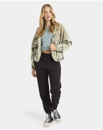 Billabong - Womens Popoyo Snap Up Fleece Jacket